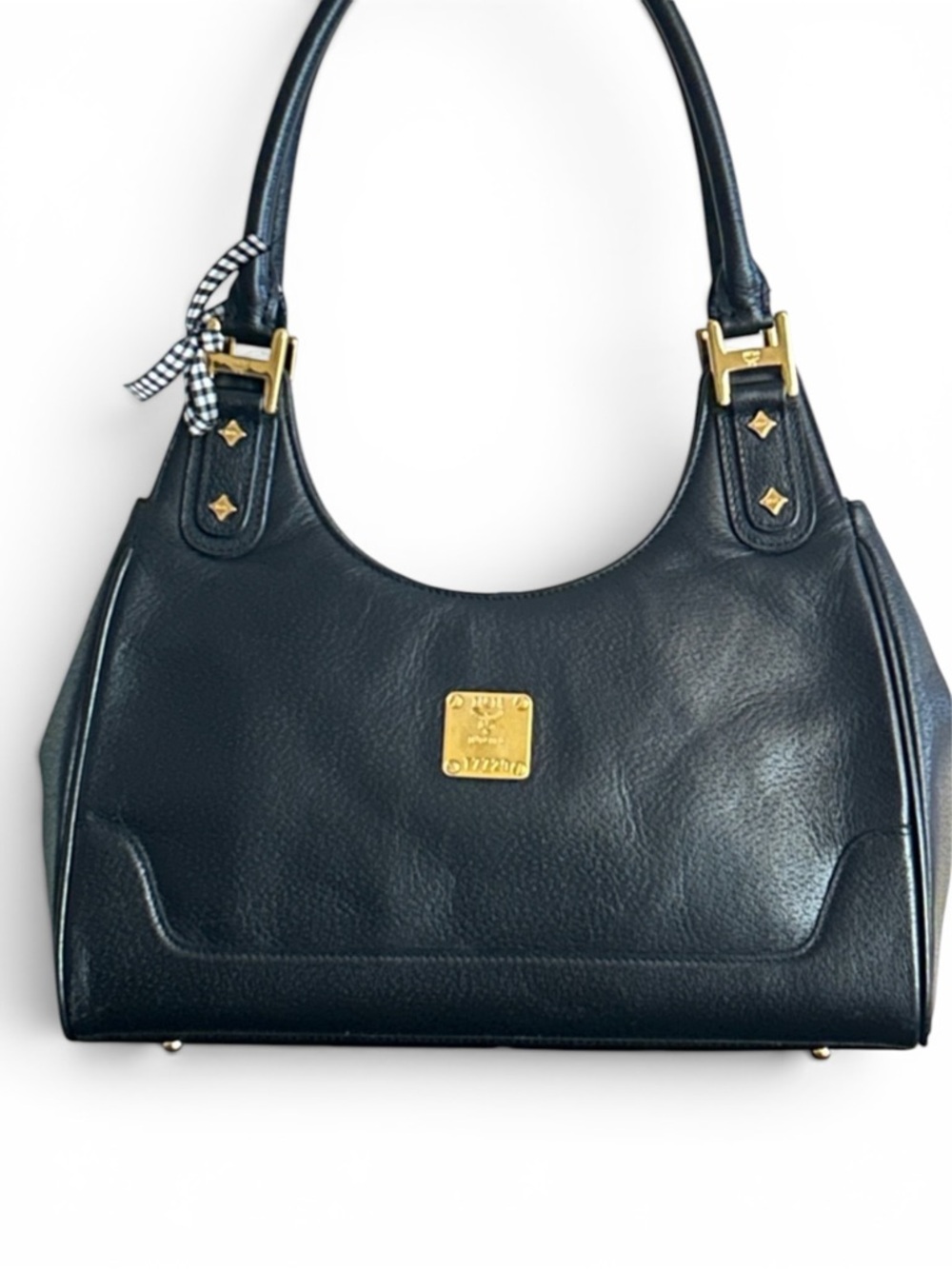 MCM Pebbled Leather Classic Satchel/Shoulder Bag w/COA - Picture 3 of 17